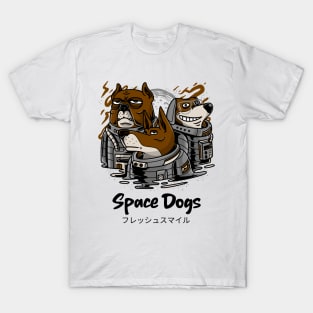 Space Dogs On A Big Woof Adventure T-Shirt